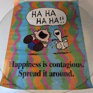 Peanuts Poster with Inspirational Quote